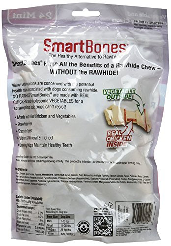 Smartbone Mini Chicken Dog Chews, 24 pcs