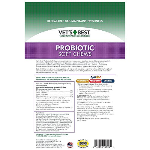 Vet's Best Probiotic Soft Chews 60ct, 8.4 Oz