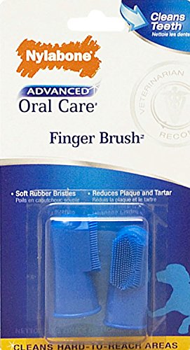 Nylabone Advanced Oral Care Dog Finger Brush, 4 Count