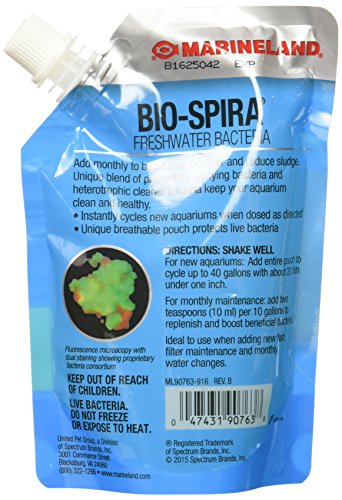 MarineLand Bio-Spira Freshwater Bacteria, for Starting New Aquariums, 8.54-Ounce