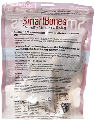 SmartBones Chicken Dog Chew, Medium-8 pieces/pack
