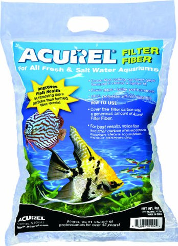Acurel LLC 100-Percent Polyester Filter Fiber Aquarium and Pond Filter Accessory, 4-Ounce