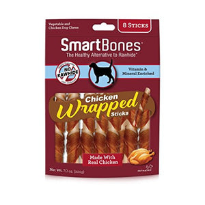 SmartBones Chicken-Wrapped Sticks for Dogs, 8 Count