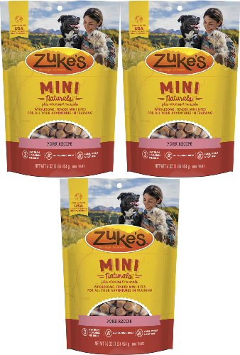 Zuke's Mini Naturals Dog Treats Pork 3lb (3 x 16oz)