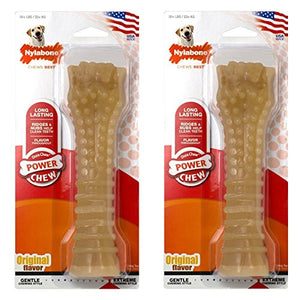 Nylabone Dura Chew Textured Toy, Original Bone, 2 Pack