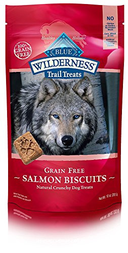 Blue Wilderness Trail Treats Grain-Free Biscuits Dog Treats (Trail Treats Salmon Recipe, 10 ounce (Pack of 2)) Â