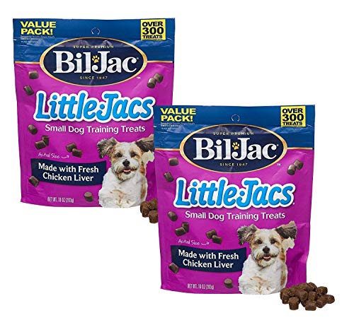 Bil-Jac 2 Pack of Little-Jacs, 10 Ounces each, Small Dog Training Treats