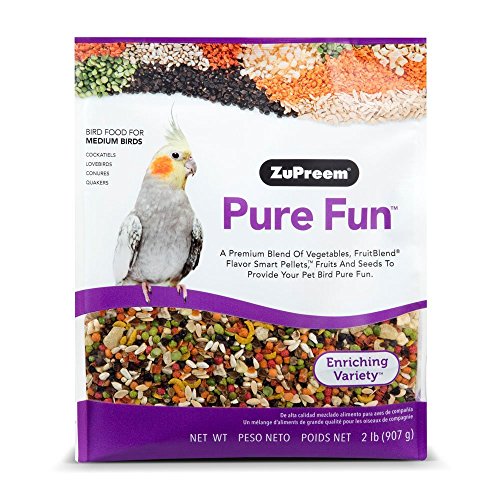 ZuPreem Pure Fun Bird Food, Available for Various Sizes (4LBS)