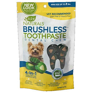 Ark Natural Brushless Toothpaste Chews, Mini, 4 Ounce