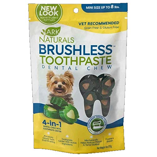 Ark Natural Brushless Toothpaste Chews, Mini, 4 Ounce