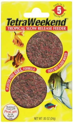 Tetra 77151 TetraWeekend Tropical Slow-Release 5-Day Feeder, 2-Pack
