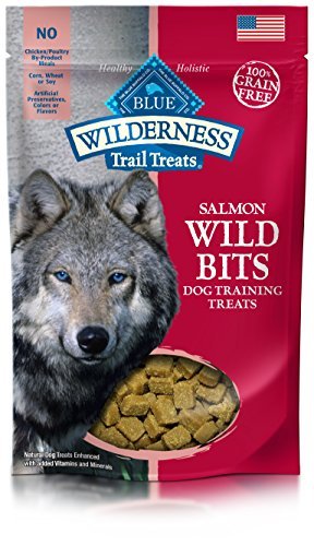 BLUE Wilderness Trail Treats Grain-Free Wild Bits Salmon Recipe Dog Treats 4-oz, Salmon Recipe / 2 Pack