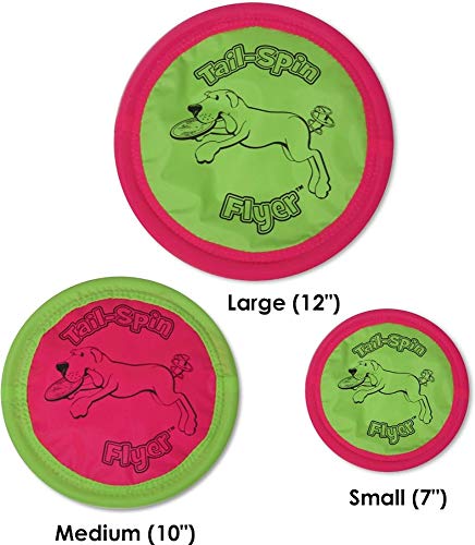 Petmate Booda Tail-Spin Flyer Floating Dog Frisbee 3 Sizes Available