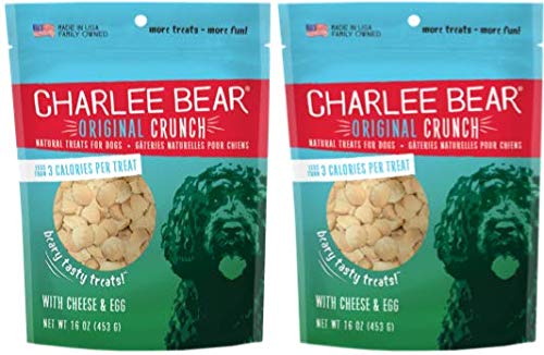 Charlee Bear Dog Treat with Cheese & Egg (2 Pack) 16 oz Each