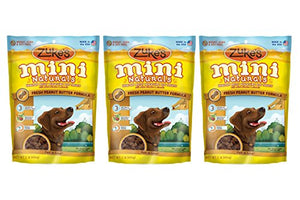 Zuke's Mini Naturals Dog Treats, Peanut Butter, 3 Pounds