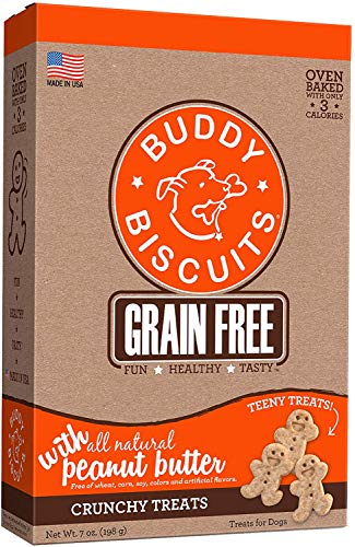 BUDDY BISCUITS Oven-Baked, Grain-Free Crunchy Treats for Dogs