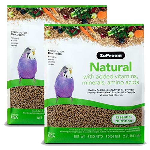 ZuPreem Natural with Added Vitamins, Minerals, Amino Acids Small Bird Food, 4.50 lb.