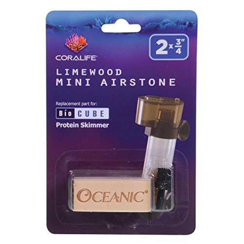 Coralife 8524 Limewood Mini Airstone for Biocube Protein Skimmer, 2 Pack