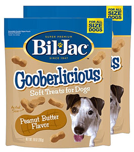Bil-Jac Gooberlicious Peanut Butter Dog Treats 10 oz, 2 Pack