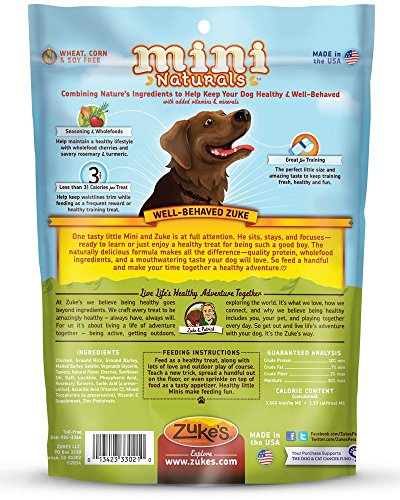 Zuke's Mini Naturals Savory Salmon Recipe Dog Treats (Chicken, 16 oz. Pouch - 2 Pack)