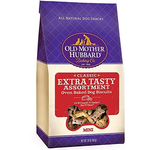 Old Mother Hubbard Crunchy Classic Natural Dog Treats, Extra Tasty, Mini Biscuits, 20-Ounce Bag/2PK