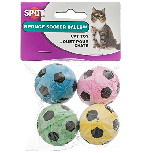 Ethical Sponge Soccer Balls Cat Toy, 8-Count
