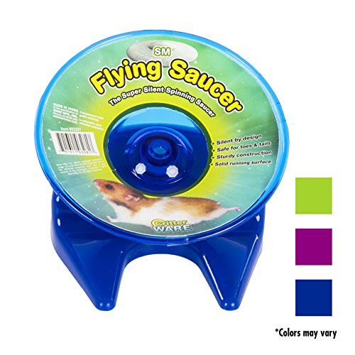 Ware Manufacturing Flying Saucer Exercise Wheel for Small Pets, 5-Inch - Colors May Vary