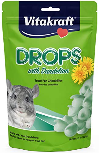 Vitakraft Chinchilla Drops With Dandelion Treat, 5.3 Ounce Pouch