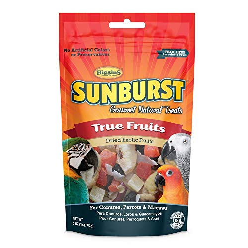 Higgins Sunburst True Fruits Gourmet Treats Conures, Parrots & Macaws