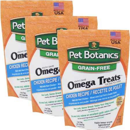 3 Pack Pet Botanics Healthy Omega Treats - Chicken (Three 5 oz Packages) Total 15 oz