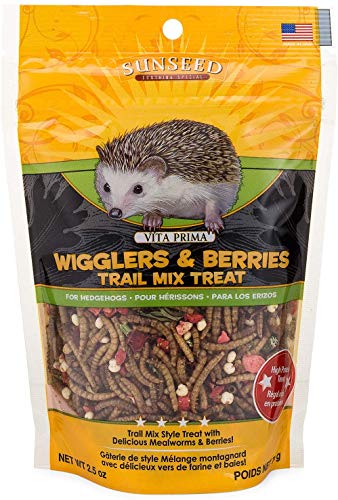 Sunseed 36035 Vita Prima Hedgehog Treat - Wigglers & Berries Trail Mix, 2.5oz