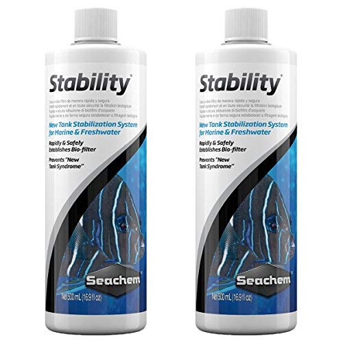 Seachem 2 Bottles of Stability, 16.9 Fluid Ounces, for Marine and Freshwater Aquariums