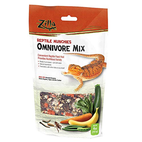 Zilla Reptile Food Munchies Omnivore Mix, 4 Ounces