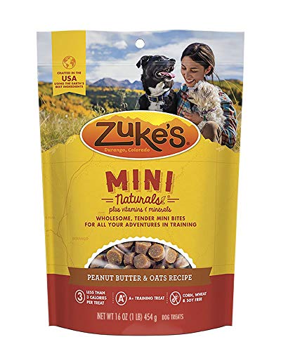 Zuke's Mini Naturals Dog Treats, Fresh Peanut Butter Formula, Pack of 1