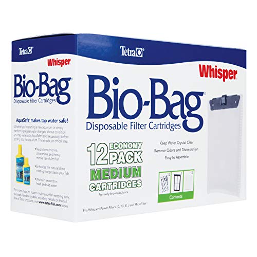Tetra 26160 Whisper Bio-Bag Cartridge, Unassembled, Medium, 12-Pack