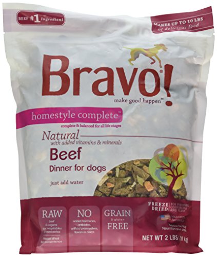 Bravo Homestyle Freeze Dried Dinner Beef Food, 2 lb.