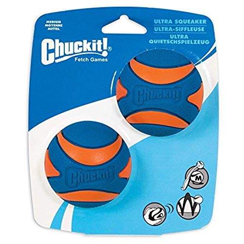 Chuckit! Ultra Squeaker Ball Medium 2-Pack