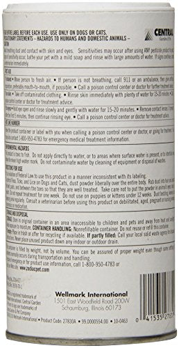 Zodiac Flea & Tick Powder for Dogs, Puppies, Cats, and Kittens, 6-ounce
