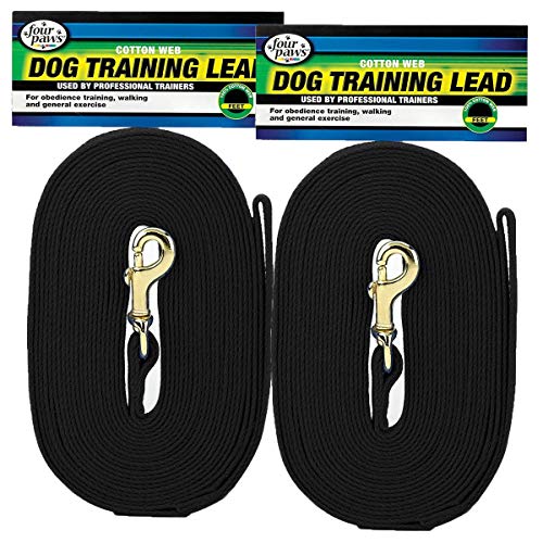 Four Paws Cotton Web Lead, 10' (2 Pack)