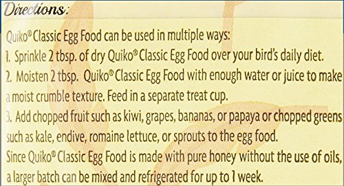 Quiko Classic Egg Food Supplement For All Birds, 1.1 Lb. Pouch