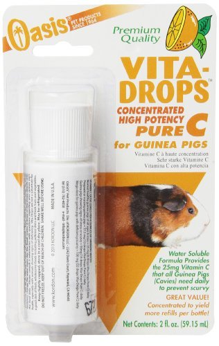 Kordon OASIS #80254 Vita Drops-Pure C for Guinea Pig, 4-Ounce