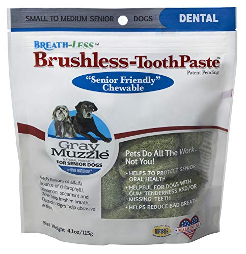 Ark Naturals Brushless Toothpaste, Vet Recommended Natural Dental Chews for Dogs, Plaque, Tartar and Bacteria Control