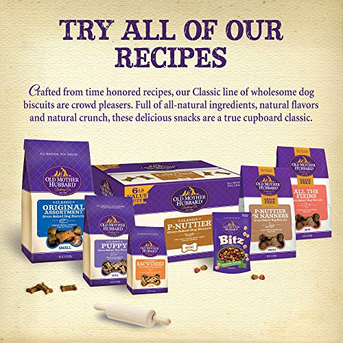 Old Mother Hubbard Classic Crunchy Natural Puppy Treats, Mini Dog Biscuits, 5-Ounce Bag