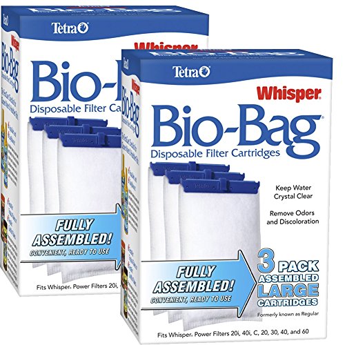 Tetra Whisper ATS26170 Assembled BioBag Filter Cartridges, Large 6 Count