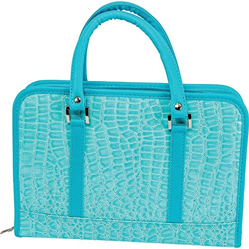 Gigi Chantal Turquoise Faux Alligator Bible Cover/ Purse