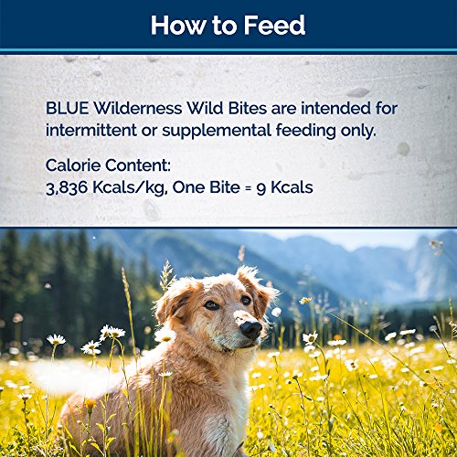 Blue Buffalo Wilderness Trail Treats Wild Bites Grain Free Soft-Moist Dog Treats, Salmon 4-oz bag