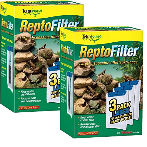 Tetra 26049 ReptoFilter Filter Cartridges, Large, 6-Count