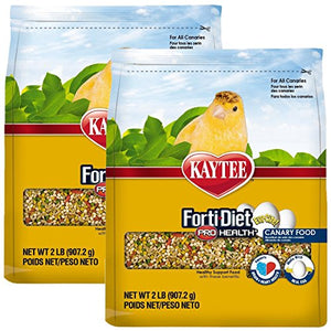 Kaytee Forti Diet Egg-Cite Bird Food for Canaries, 2-Pound Bag