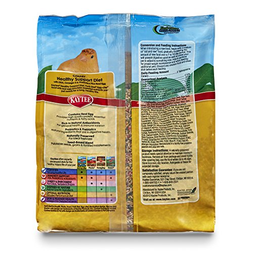 Kaytee Forti Diet Egg-Cite Bird Food For Canaries, 2-Pound Bag