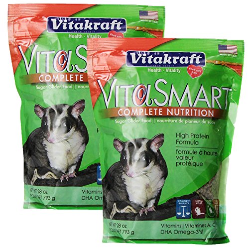 Vitakraft VitaSmart Sugar Glider Food - High Protein Formula, 56 Ounce